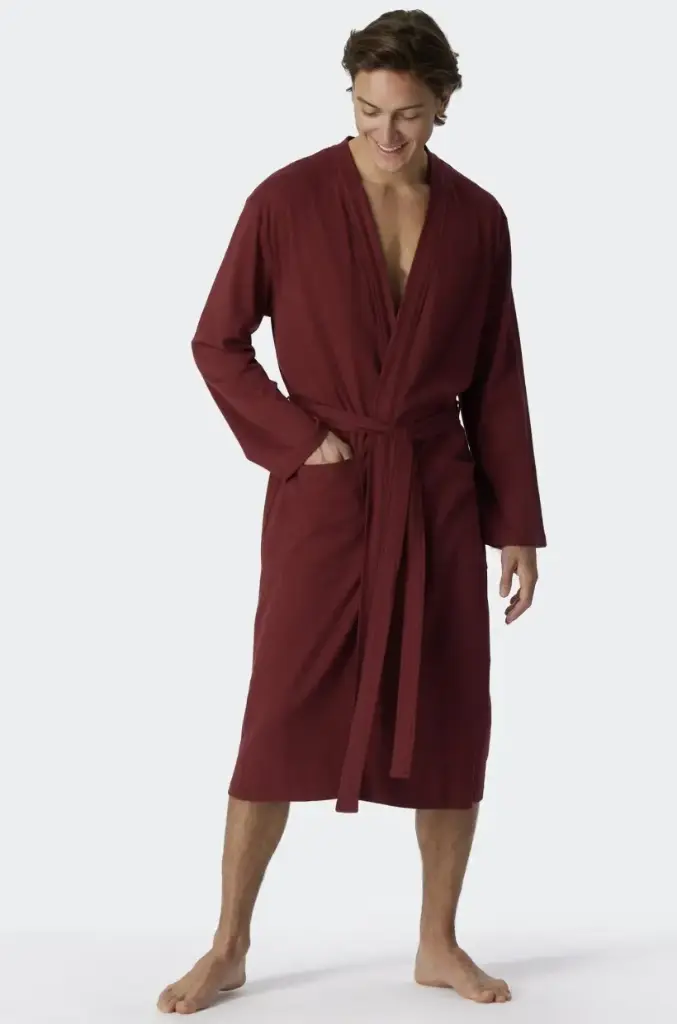 schiesser 178407-502 Bath Robe bordeaux