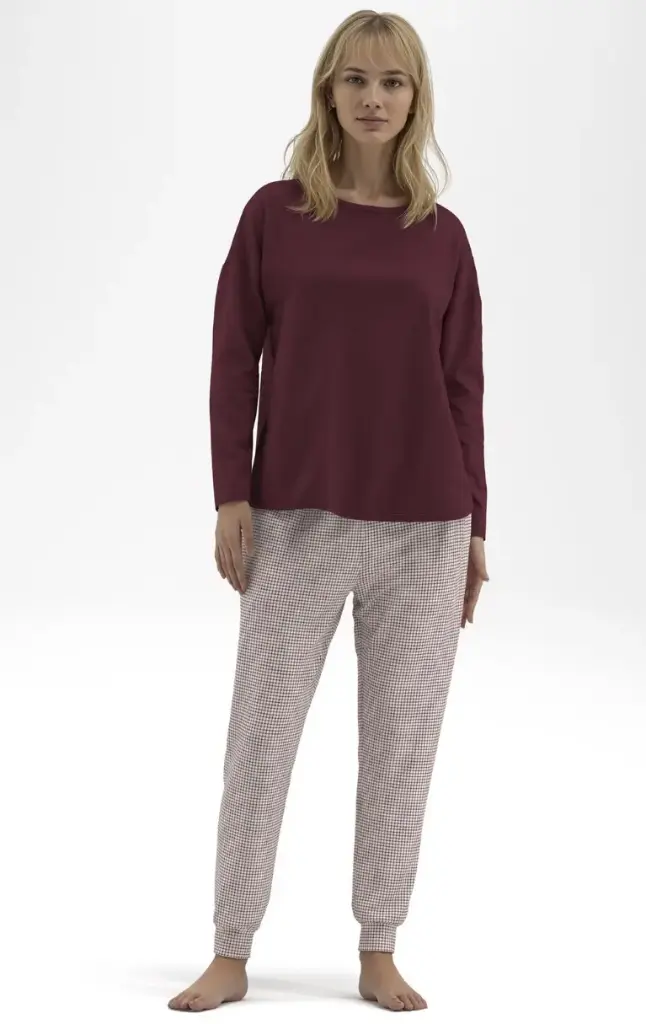 TOM TAILOR 60458 1746 Women Pyjama, O-A. Hosenbündchen GRANADA