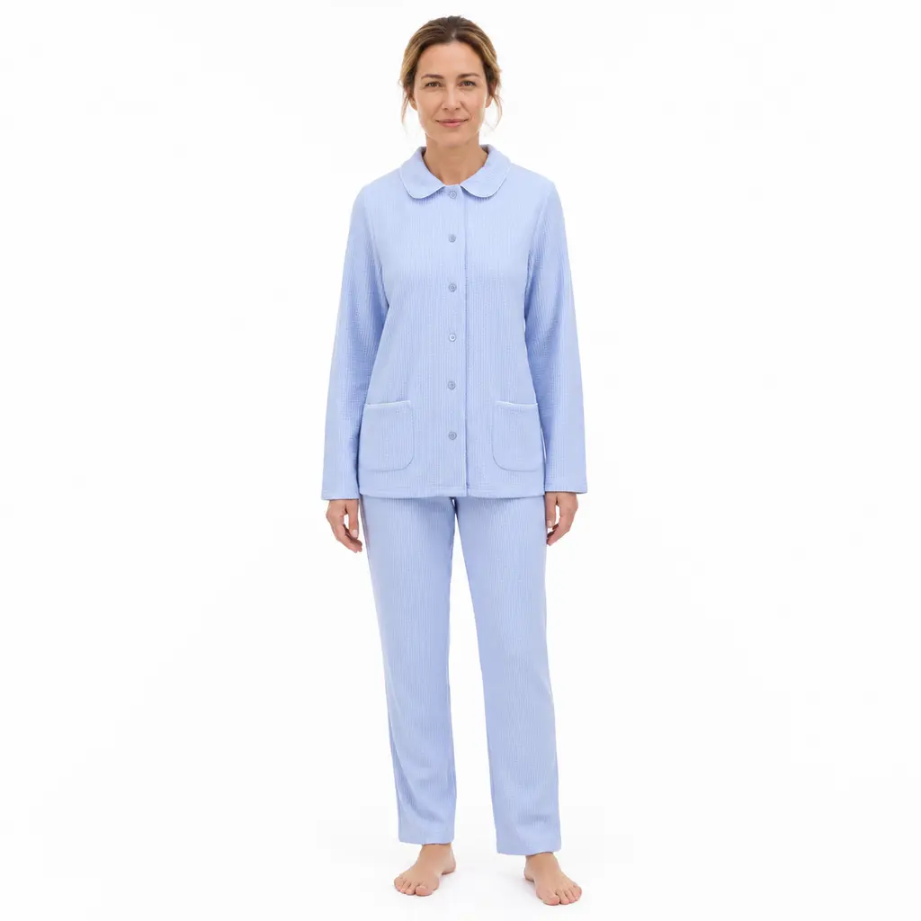 Ringella 6511236 / 220 Pyjama gemaakt van geborstelde wafelpiqué