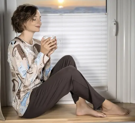 Ringella 6511234 / 980 Pyjama met kattenprint