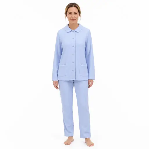 Ringella 6511236 / 220 Pyjama gemaakt van geborstelde wafelpiqué