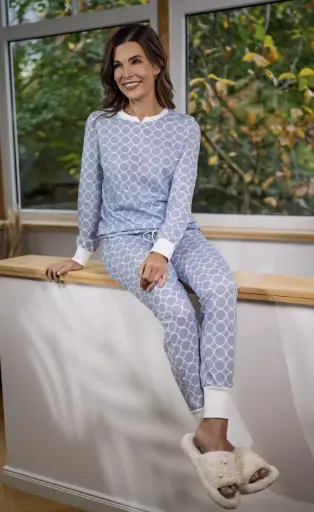 Ringella 6511241 / 237 Pyjama met gebreide boorden